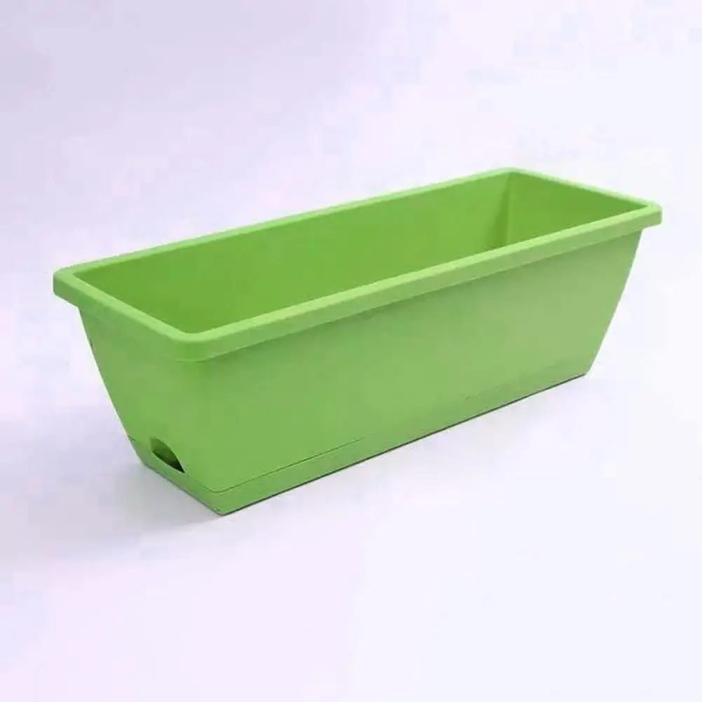 Useful Long-Lasting Rectangular Planter Impact Resistance Rectangular Flower Box Vegetable Growing Pot Multipurpose