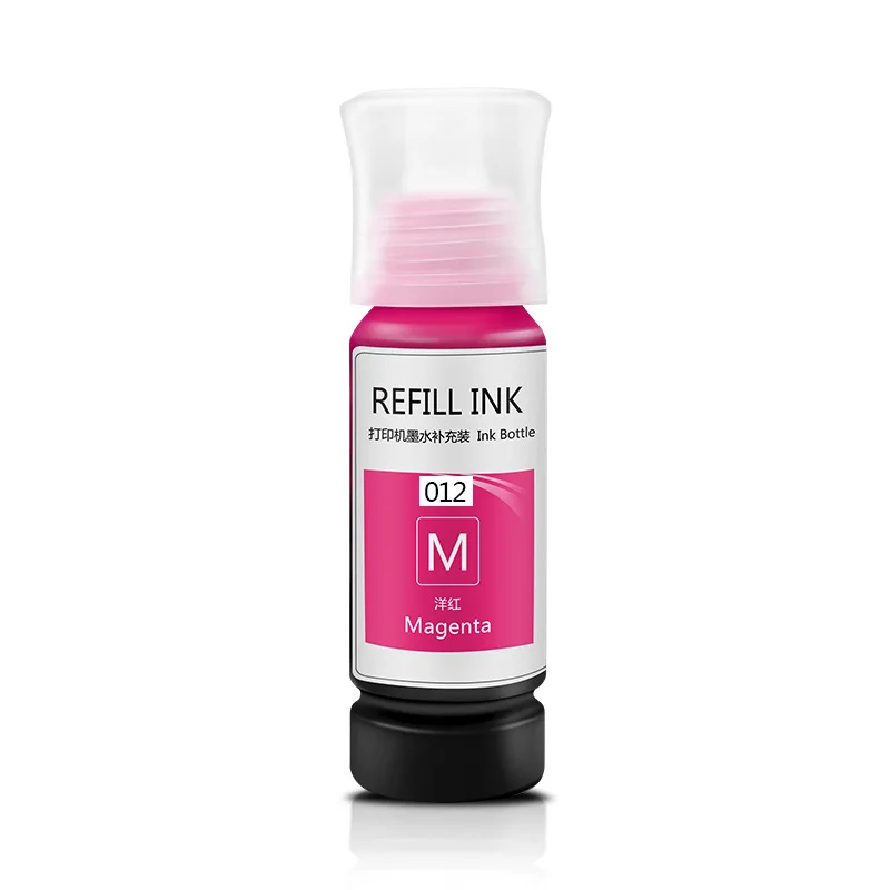 6*70ml 011 012  Premium Pigment Refill Ink for Epson 011 012 Ecotank L8160 L8180 Printer