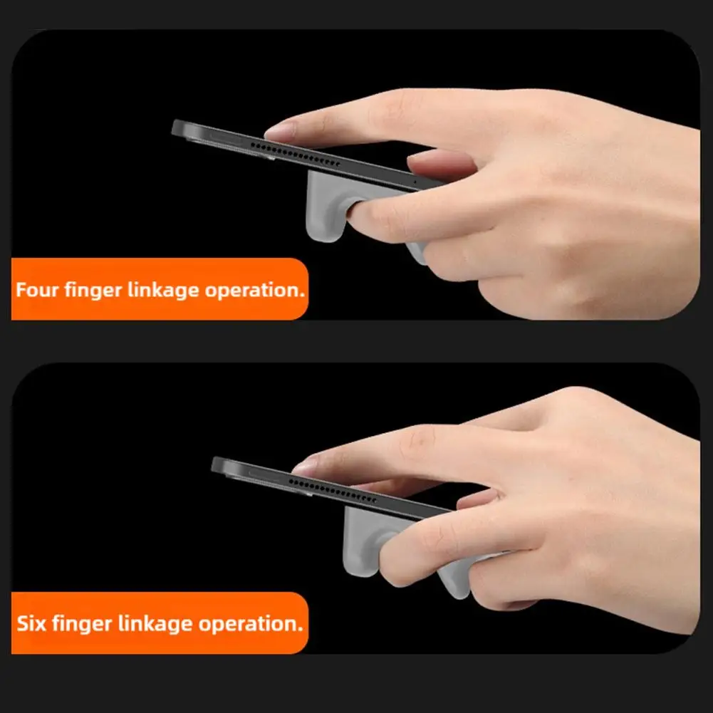 Maniglia da gioco per iPad Funzionamento multi-dito Gamepad in silicone Grip Tablet Controller di gioco per PUBG/Coltelli fuori/Regole di sopravvivenza