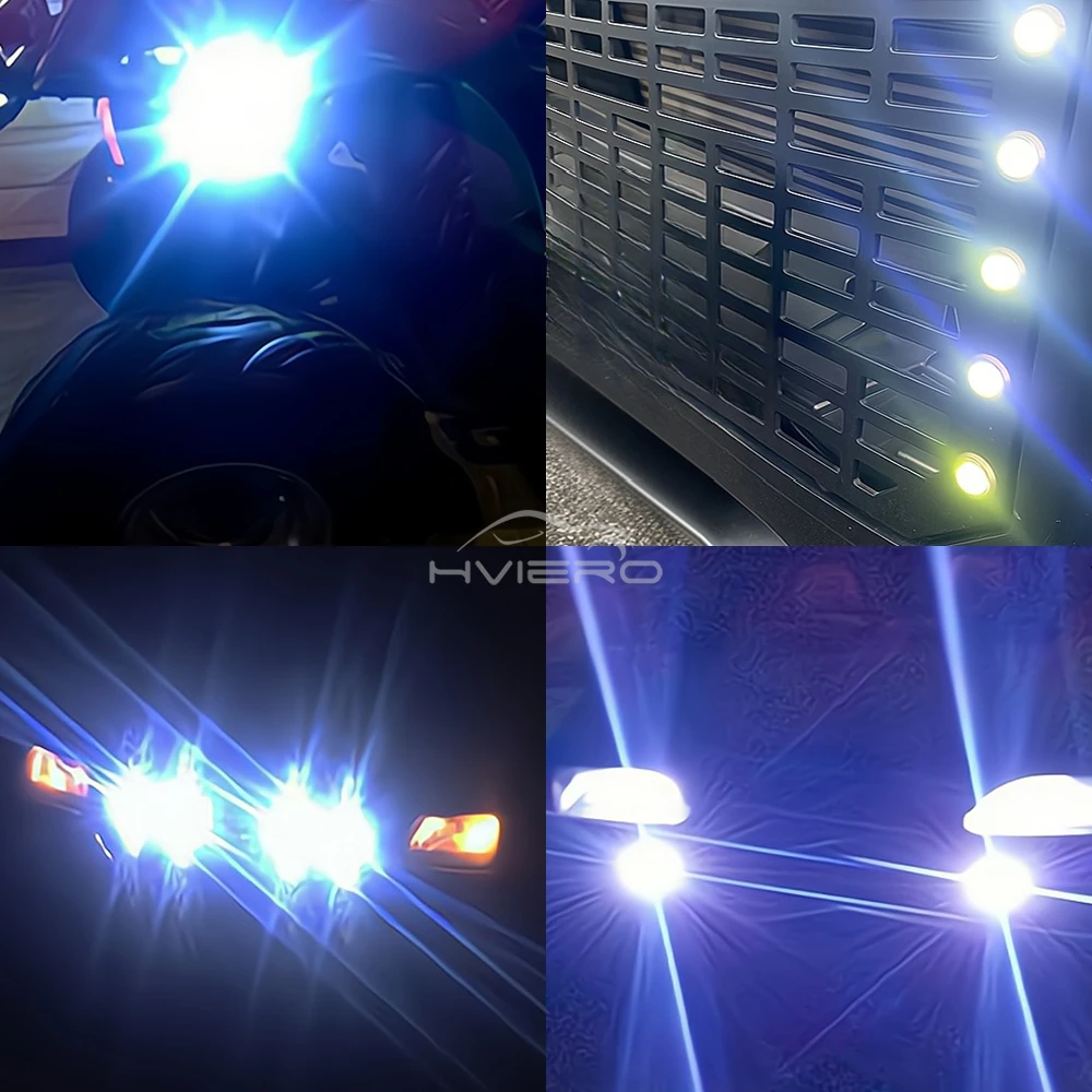 1pcs 18MM Car LED Eagle Eye DRL Daytime Running Light Backup Reversing Parking Brake Turn Signal Lamp auto Motorcycle Fog bulb