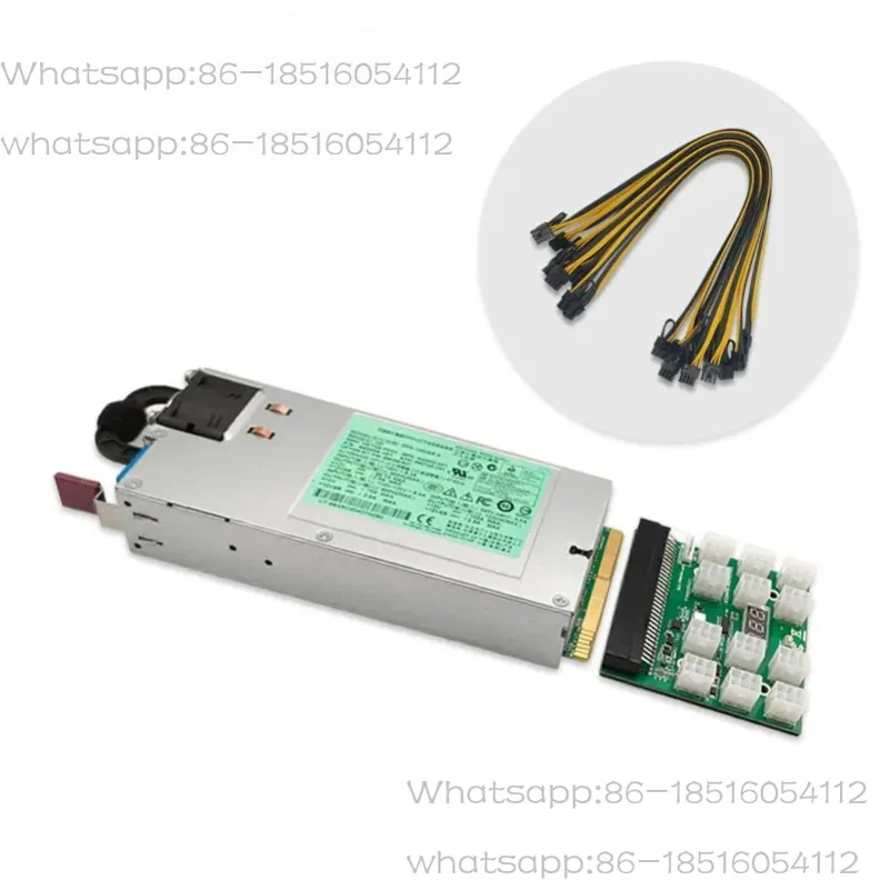 

Psu 1200 Watt Server PLC Power Supply Psu DPS-1200FB-1 A DPS1200SB A with17 Port Splitter Boards and 17 6-pin To 6 + 2pin Cables