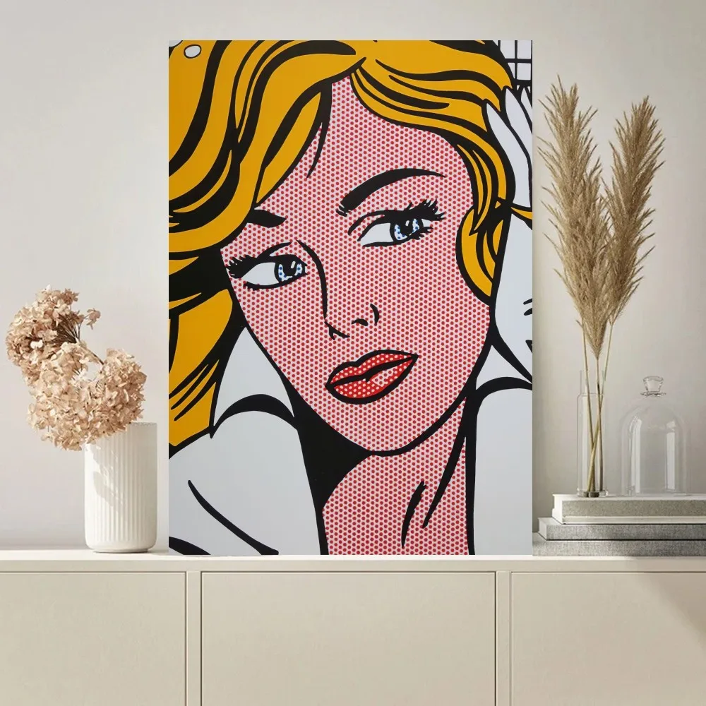 Abstract Pop Roy Lichtenstein Poster Paintings on The Wall Picture for Living Room Interior Painting Room Decoration