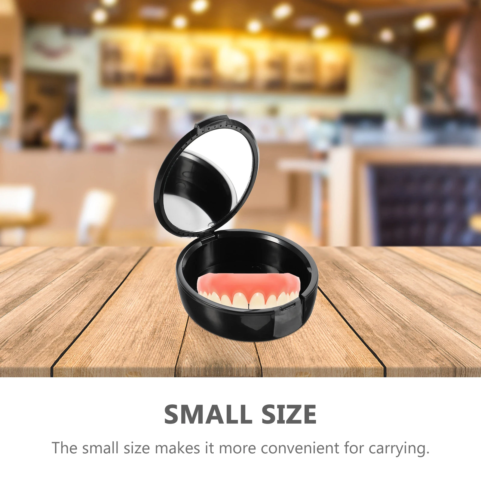 

1 шт., чехол для поддельных зубов, современный минималистичный стиль, контейнер для хранения зубных протезов, портативный дорожный незаменимый гигиенический чехол для полости рта