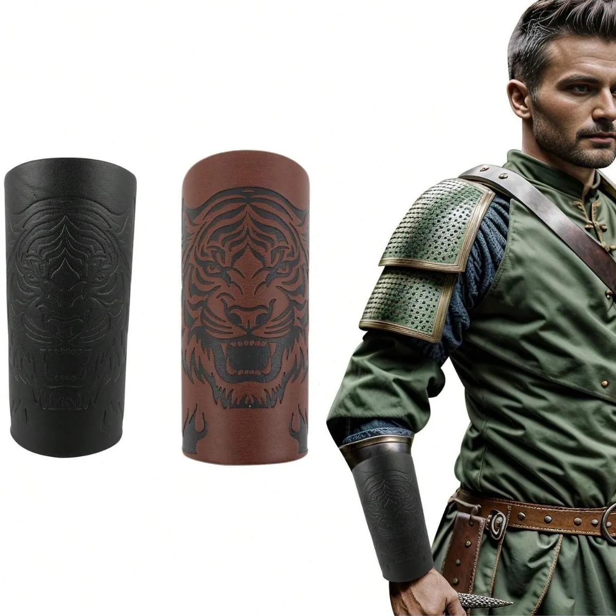 Viking Renaissance Riem Keltische Riem Heren Middeleeuwse Tailleband Adventure Warrior Reliëf Cosplay Kostuum Accessoires