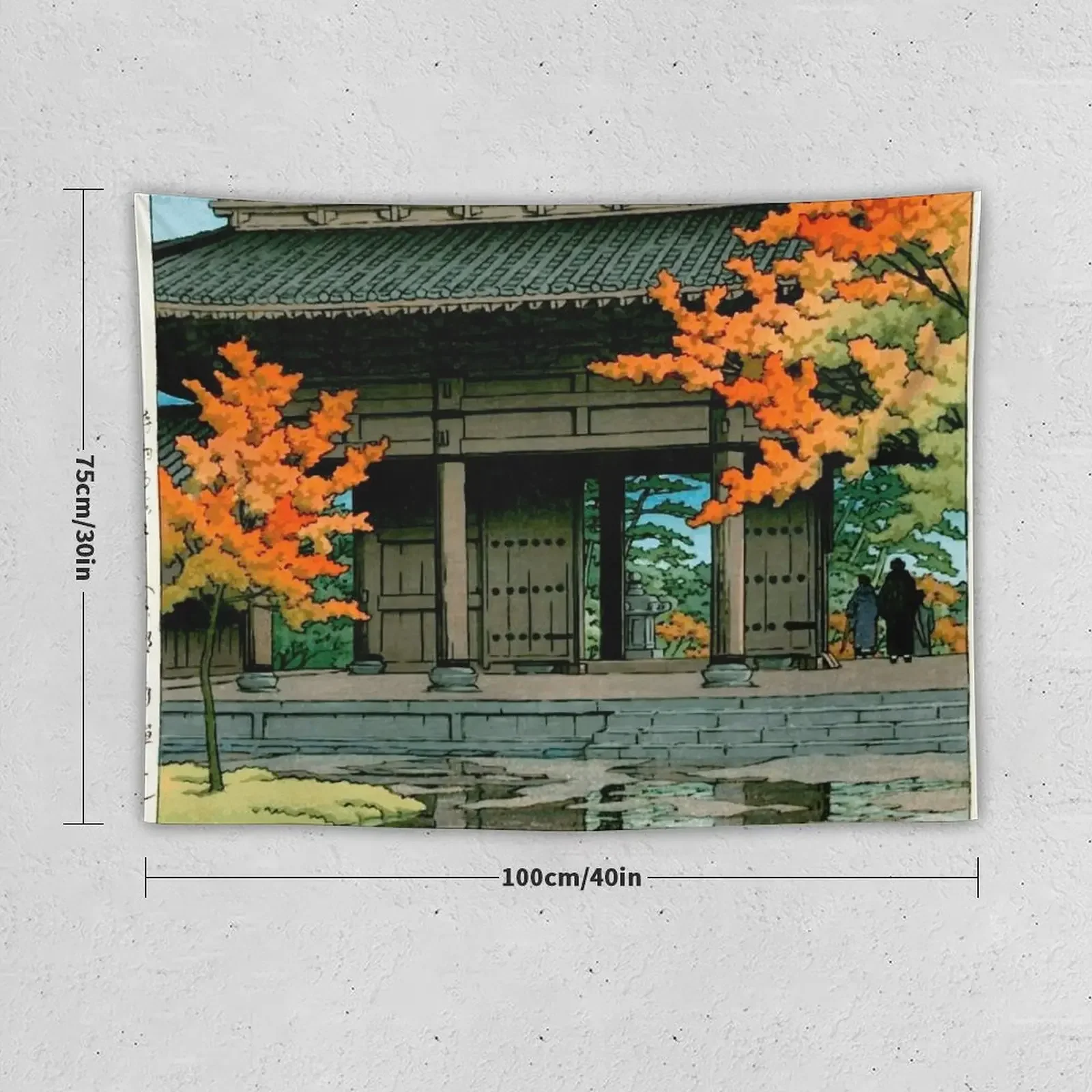 After Autumn Shower Hasui Kawase Tapestry Mushroom Home Decoration Accessories Room Decorating Aesthetic Decor For Room Tapestry