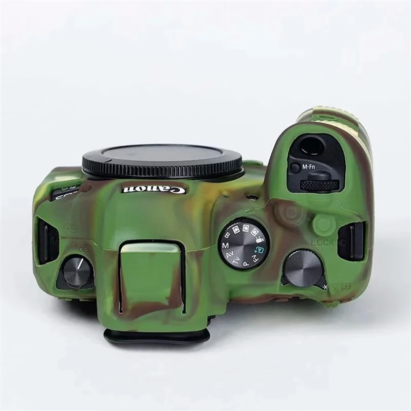 Canon EOS R6 EOSR6ミラーレスカメラ用シリコンスリーブアーマースキンケースボディカバープロテクター、ラバーシェル保護ソフトバッグ
