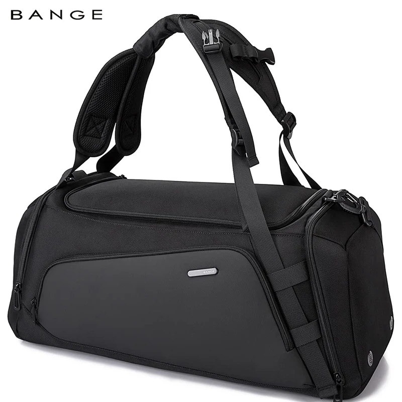 Bange Unisex Gym bag for Men Suitcase Multifunction Backpack Large Waterproof Anti-stain Men Duffle Bag Travel Hand Luggage Bags