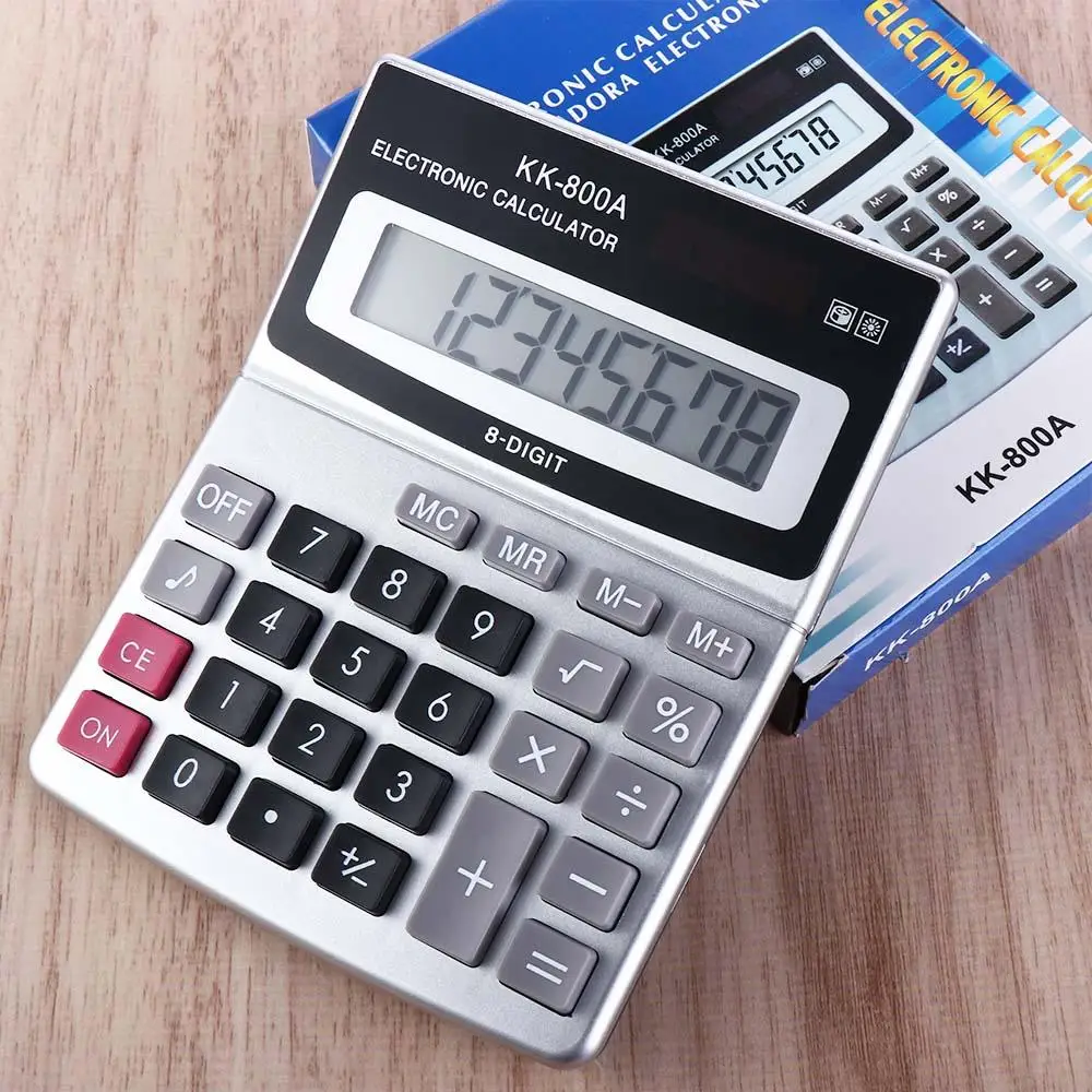 Medium Desktop KK-800A Arithmetic 8 Digits Display Small Size Calculating Machine Calculator Calculadora Electronic Calculator