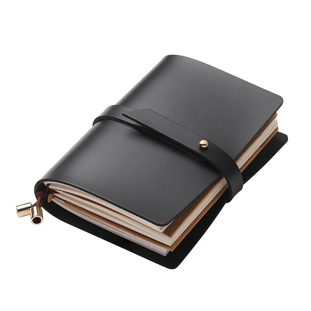 2022 New PU Soft Leather Notebook Leather Cover Soft Cover Paper Planner Journal Student Stationery Business Diary Record Book