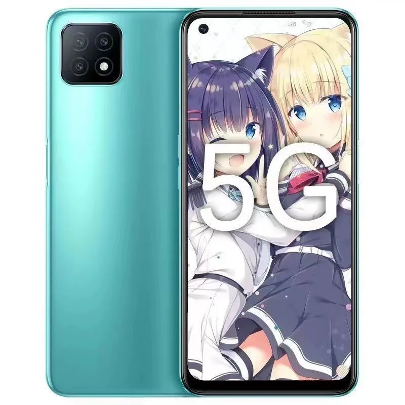 OPPO A53 5G أبعاد الهاتف المحمول 720 معالج 6.5 "120 هرتز معدل أخذ العينات اللمس الجانب بصمة 16MP كاميرا ثلاثية 4040mAh #4