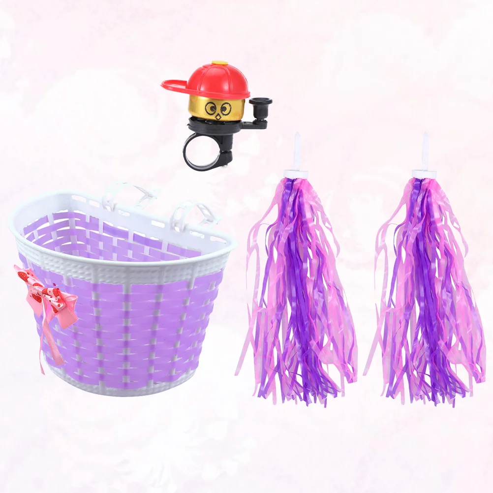 여아용 자전거 벨 보관 바구니, 어린이 액세서리, 4 개