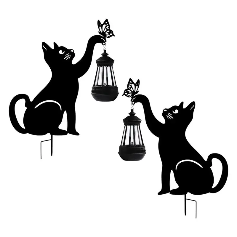 

Solar Outdoor Garden Decorative Stake With Lamp For Garden Cute Cat Solar Lighting Solar-powered Light For Outdoor Yard