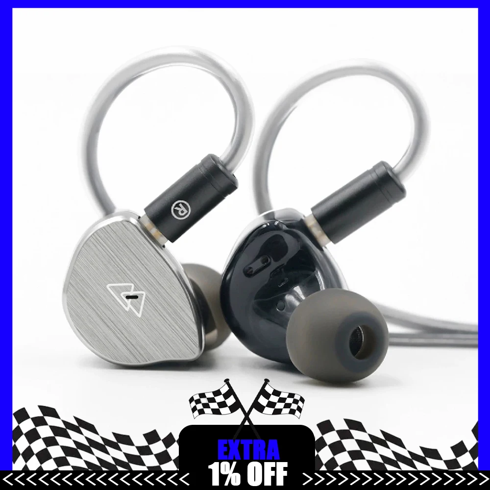 BQEYZ BQ10 Wired Headset Double Cavity Moving Coil Unit Esports Headset New Type PET Modified Diaphragm Light Weight For Gifts