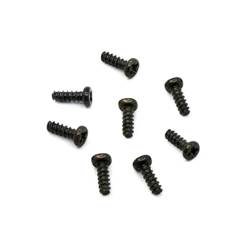 

100pcs Phillips Round head Self-attackScrew M1/1.2/1.6/1.7/3 Screws Black zinc bolts