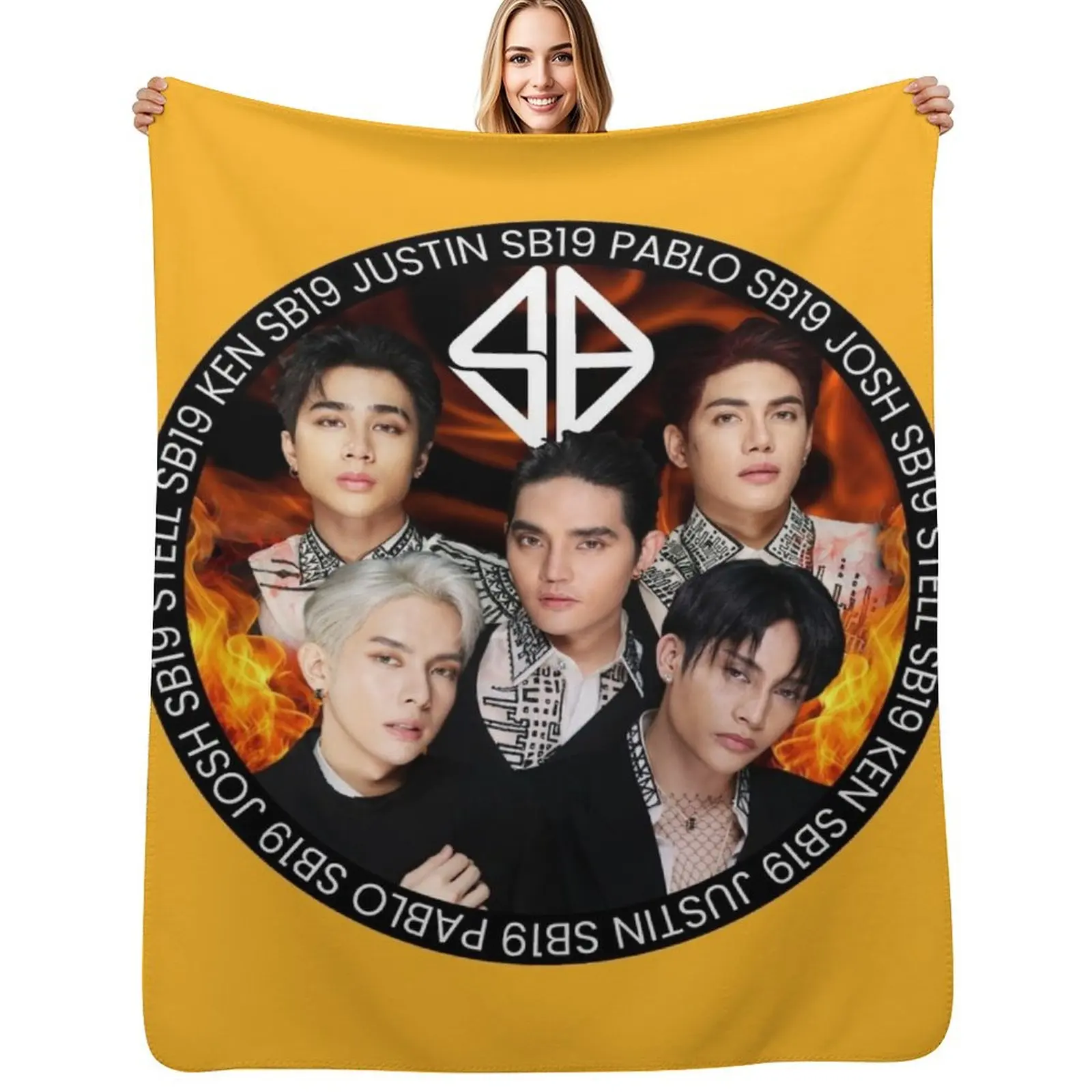 

SB19 AAA Awards Throw Blanket manga Summer Beddings Heavy Retros Blanket