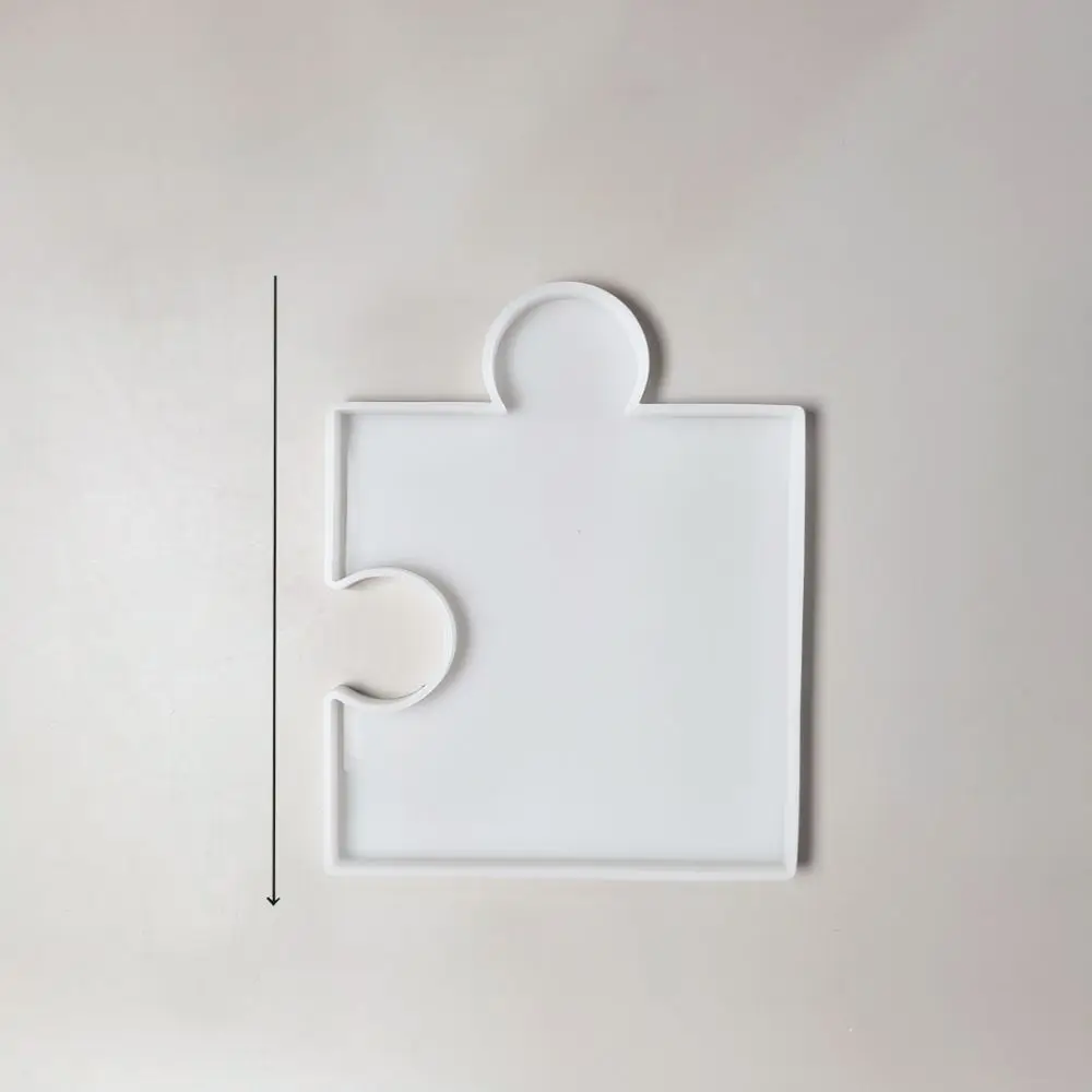 Square Puzzle Coaster Resin Silicone Mold DIY Epoxy Craft Casting Making Tool For Coffee Tea Pad Home Decor Accessories