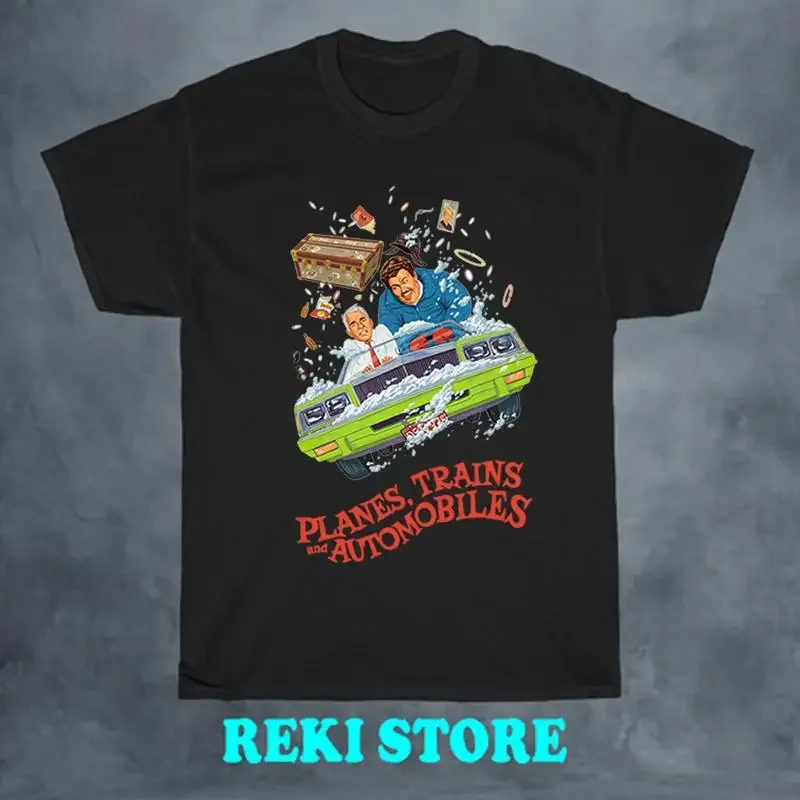 Planes Trains And Automobiles Movie Men's Black Size S 5XL T shirt