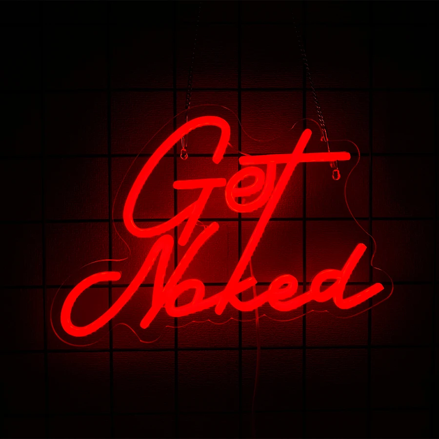 احصل على لافتة نيون من سلسلة عارية لديكور الحائط، لافتة مضيئة للبار، النادي، الحفلة، هدية عيد الميلاد للرجل، ديكور الحمام، تعمل بمنفذ USB