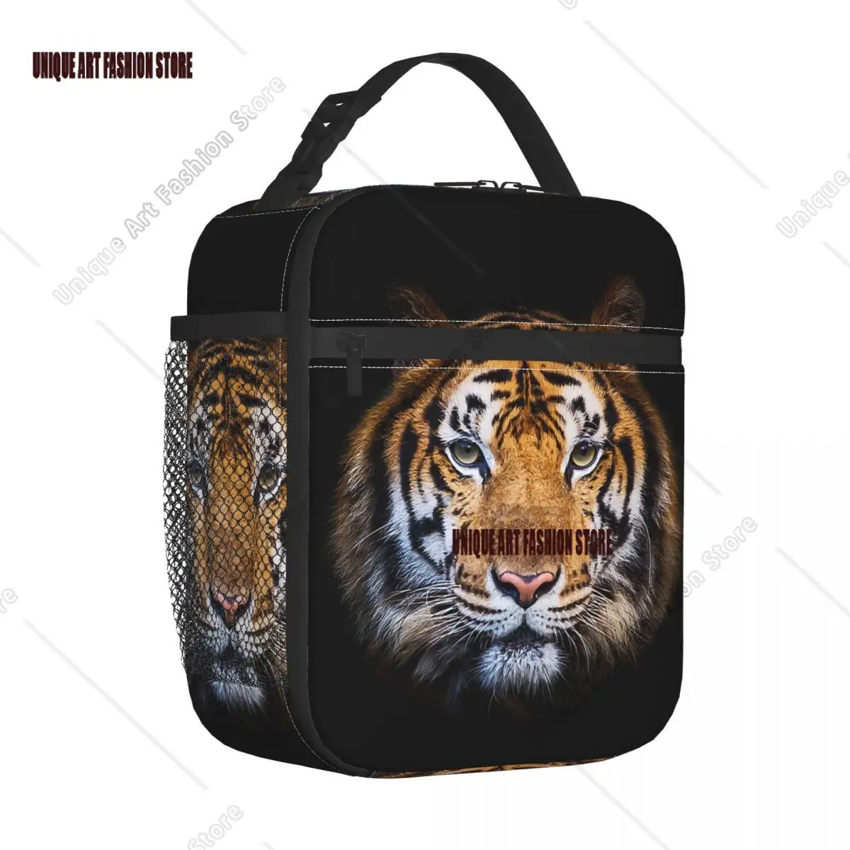 

Bengal Tiger Animal Insulated Lunch Bag High Capacity Reusable Cooler Bag Lunch Box Tote School Travel Food Storage Bags