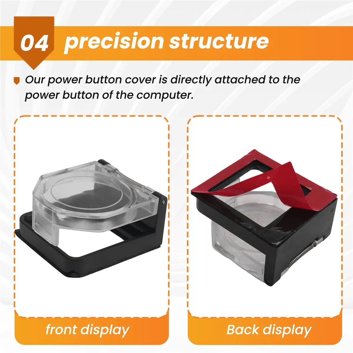 ABQX Power Push Button Switch Cover,Waterproof and Collision Resistant, Dustproof Safety Protector for 25mm Mounting Hole A