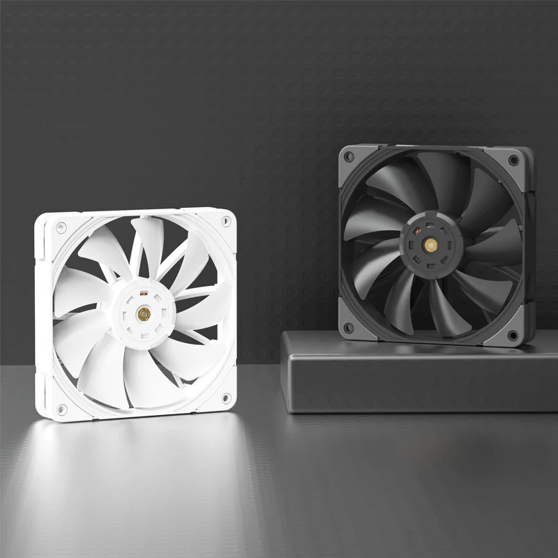 Pccooler-ventilador de refrigeración P120 PRO, gran flujo de aire de alta presión, potenciador de rendimiento, 120mm, silencioso, blanco, para ordenador de escritorio