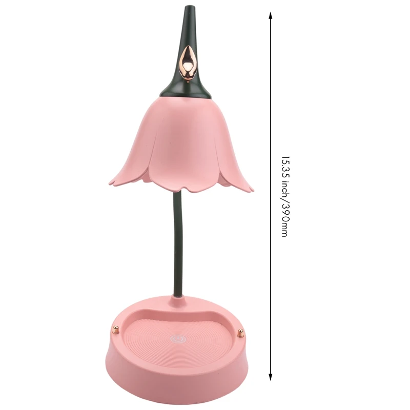 Flower LED Desk Lamp Student Bedroom Lighting Contact Eye Protection USB