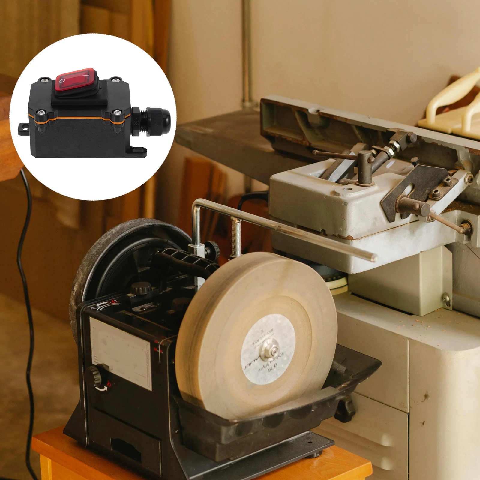 

1pc Waterproof Inline Cord Switch For Outdoor Durable On Off Toggle Replacement High Power Appliance Extension Cord Switch