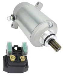 Starter & Relay for 2000-2012 Yamaha Big Bear 400| Wolverine 350 1995, 4KB-81890-00-00 18758 410-54019 SMU0066 57-2689