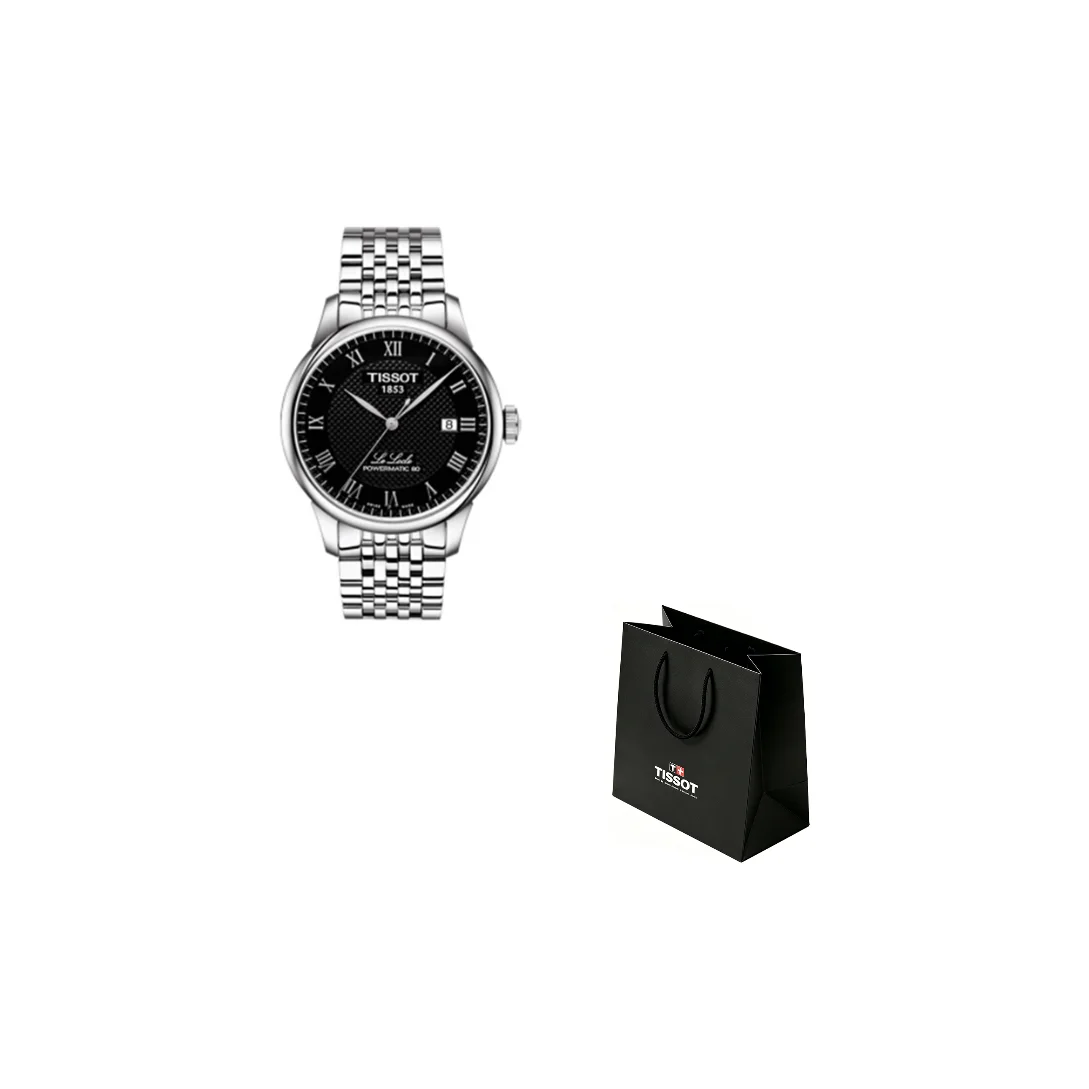 TISSOT Le Locle Collection Automatic Mechanical Movement Men's Watches Watch 39.3mm Black Dial T006.407.11.053.00