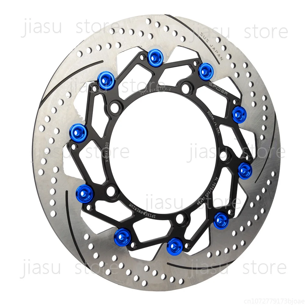 Xmax300 Front Brake Modified Floating Disc Brake Disc Radiant Caliper Adapter Code 300MM Floating Disc
