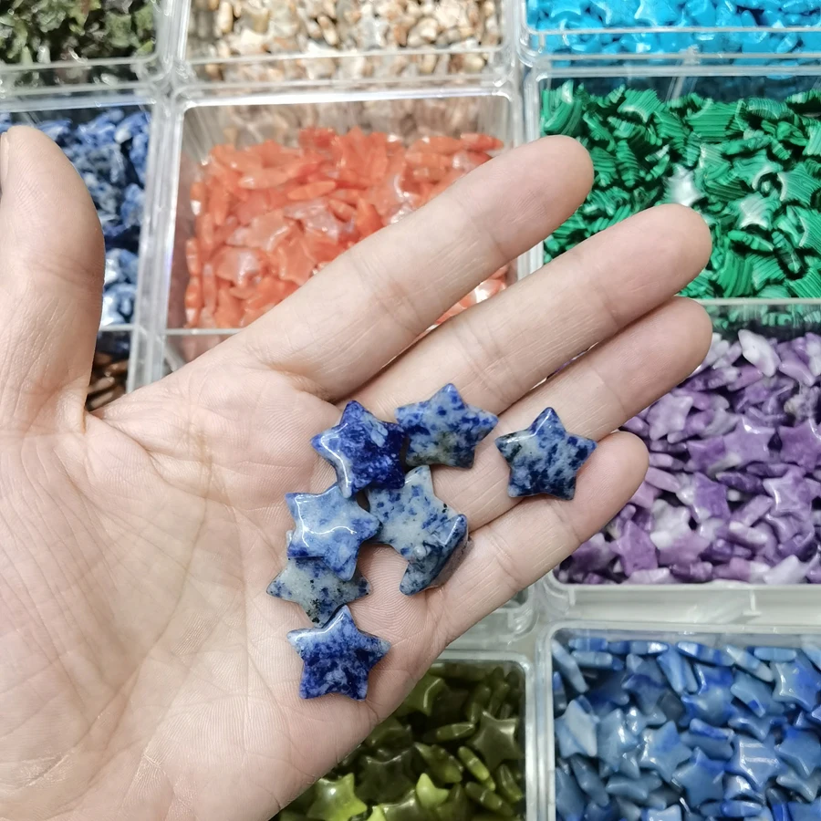20mm Labrador Star Natural Agate Stone Mineral Crystal Quartz Chakra Reiki Healing Home Decor Decoration Crafts Jewelry Making