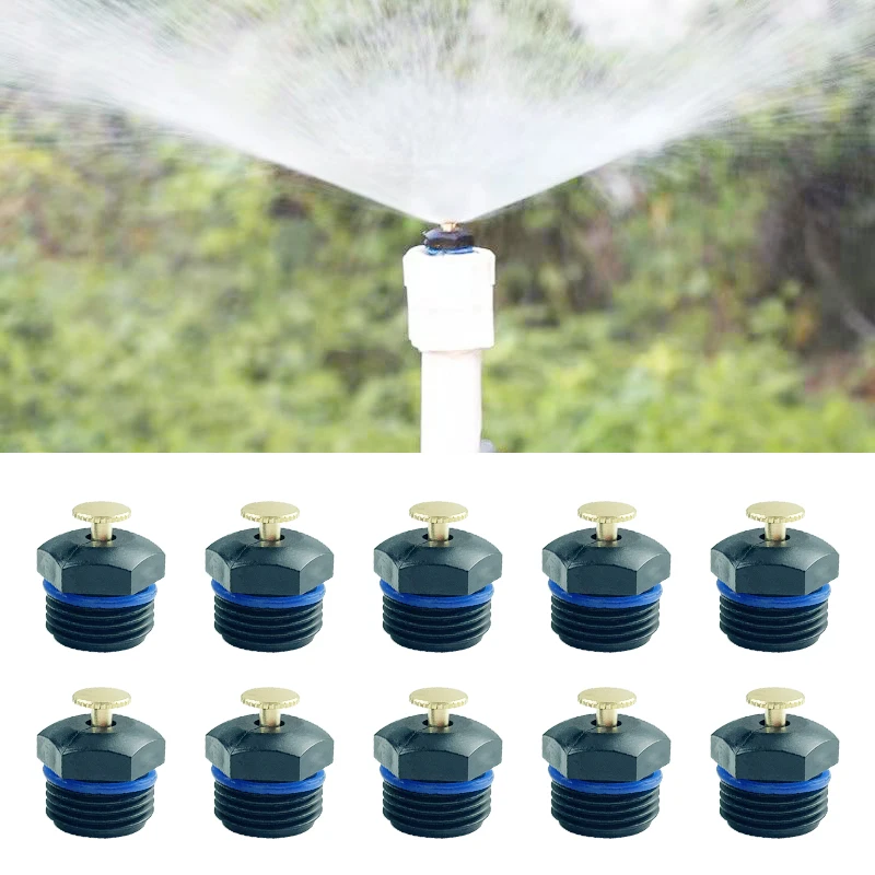 10pcs 1/2 Inch DN15 Thread Garden Sprinklers Plastic Lawn Watering Sprinkler Heads