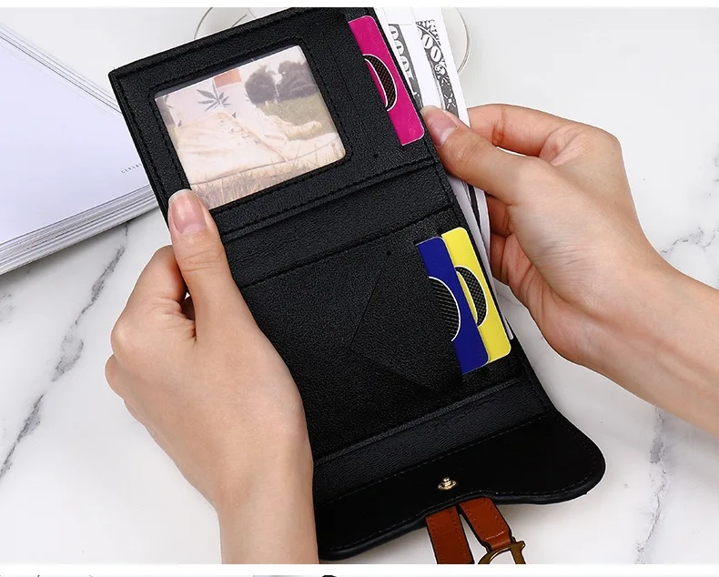 New large-capacity multi-card coin purse card holder integrated Women\'s exquisite high-end card holder female wallet