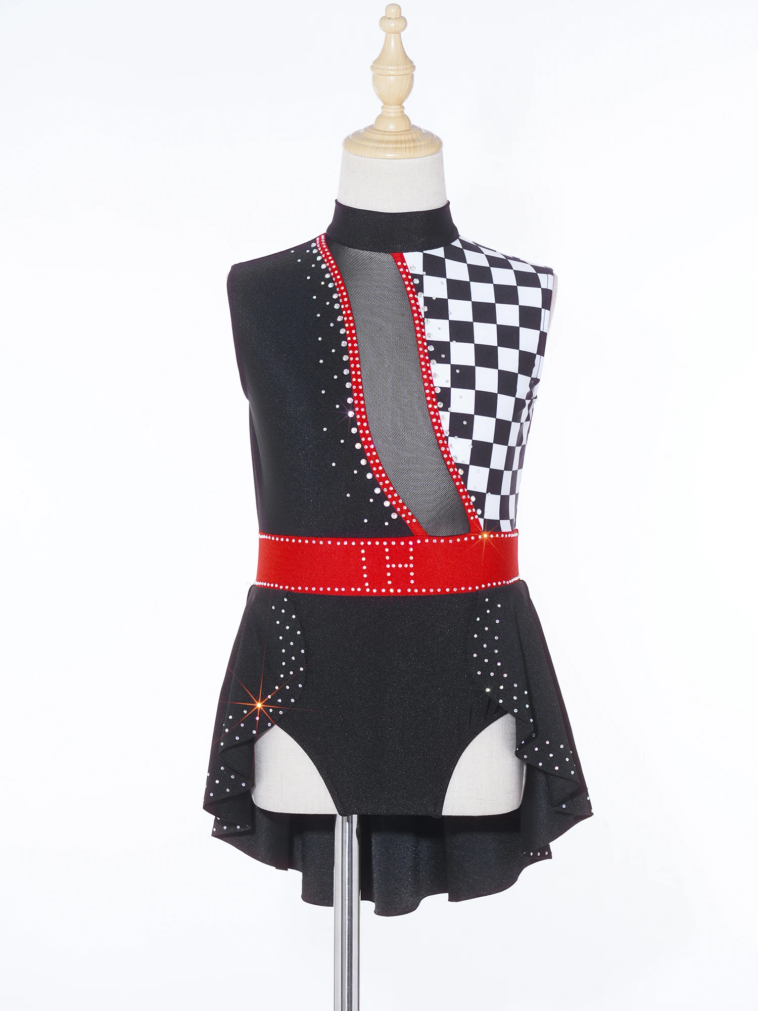Girls Circus Clown Outfits Cosplay Dance Leotard Drum Majorette Ringmaster Fancy Dress Halloween Carnival Performance Costume view 6