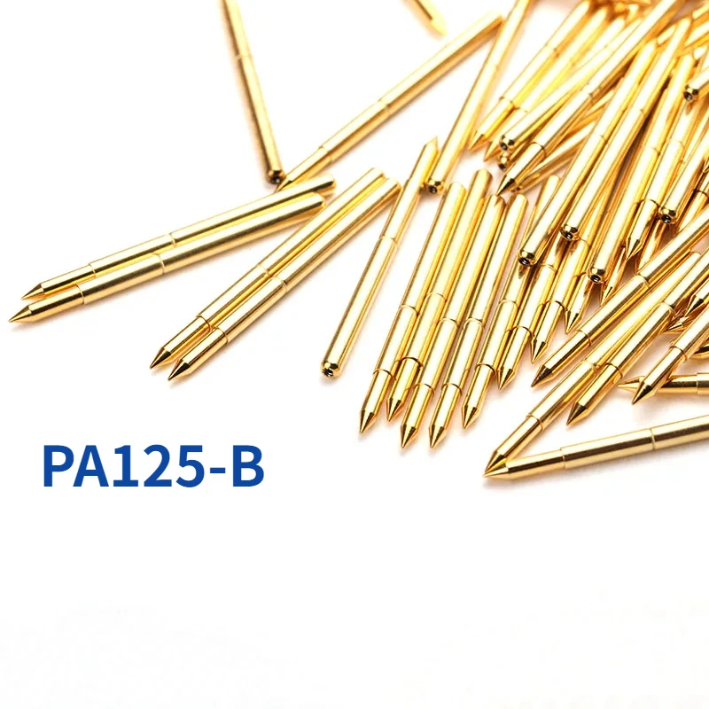 

100PCS/bag Gold-plated PA125-B1 Pointed Spring Test Probe With An Outer Diameter Of 2.0mm And A Length of 33.35mm For Testing