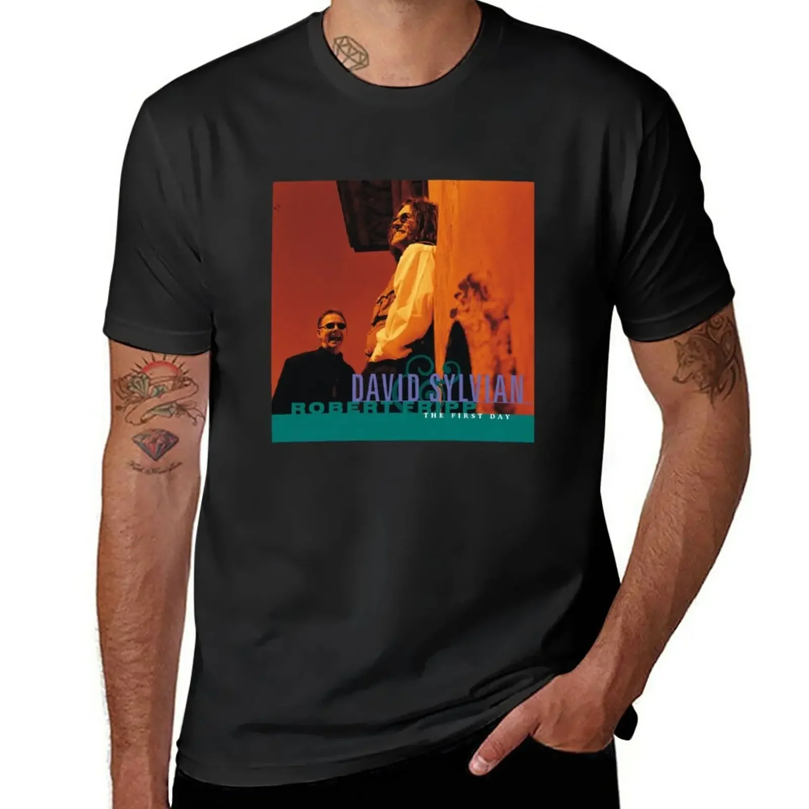 

New David Sylvian The First Day Album Cover T-Shirt summer tops custom t shirt customized t shirts t shirts for men