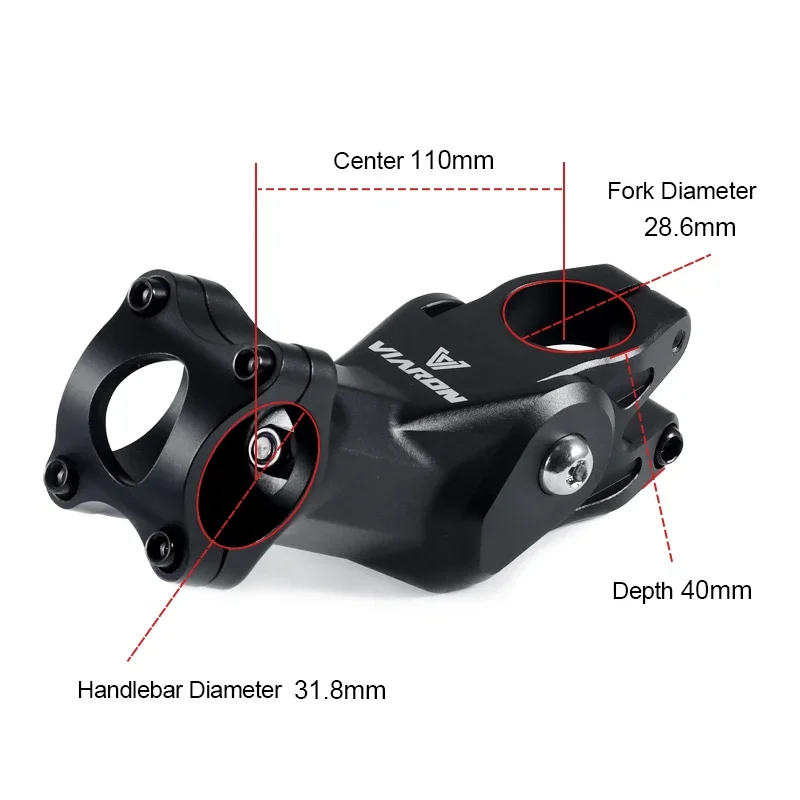 VIARON Bicycle Suspension Stem Shock-Absorbing Damping Stem 31.8mm MTB Gravel Mountain Road Bike Handlebar Cycle Parts