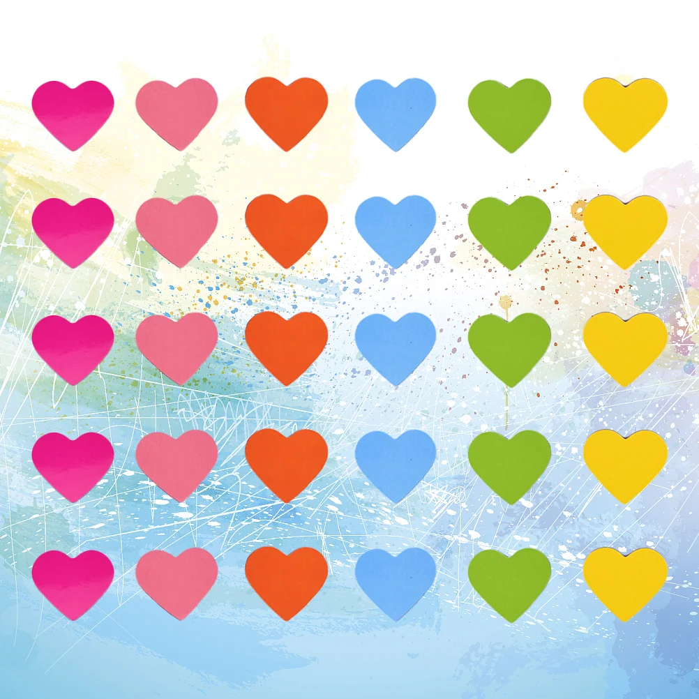 

120 Pcs Heart Magnet Sticker Blackboard Magnetic Refrigerator Magnets Teeth Grinding Toys Snap