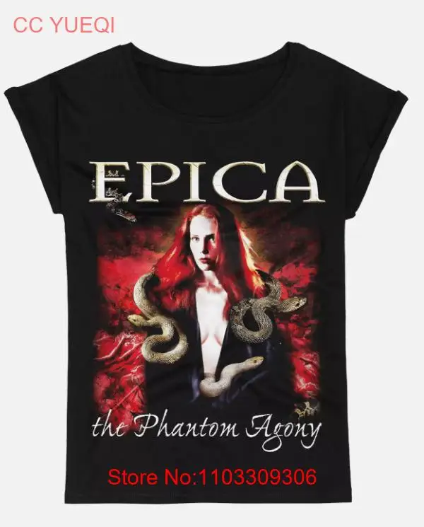 The Phantom Agony - футболка Epica, хлопковая футболка унисекс с короткими рукавами, размеры от S до 5XL