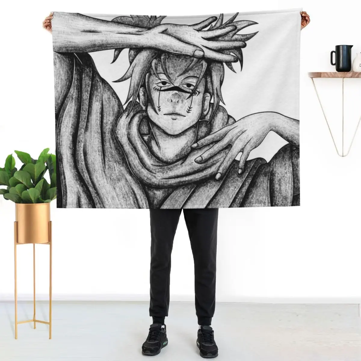 choso pencil shading Throw Blanket Shaggy Plush Winter beds Stuffeds Camping warm winter Blankets