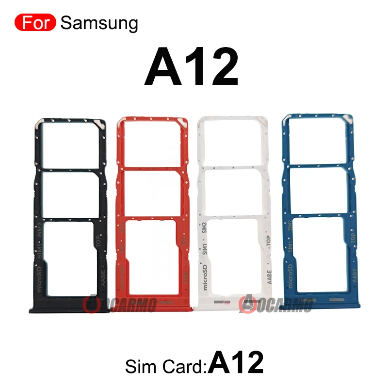 Sim Tray Card MicroSD Holder Nano Slot Replacement Part For Samsung Galaxy A12 A125F A22 5G A226 A226B