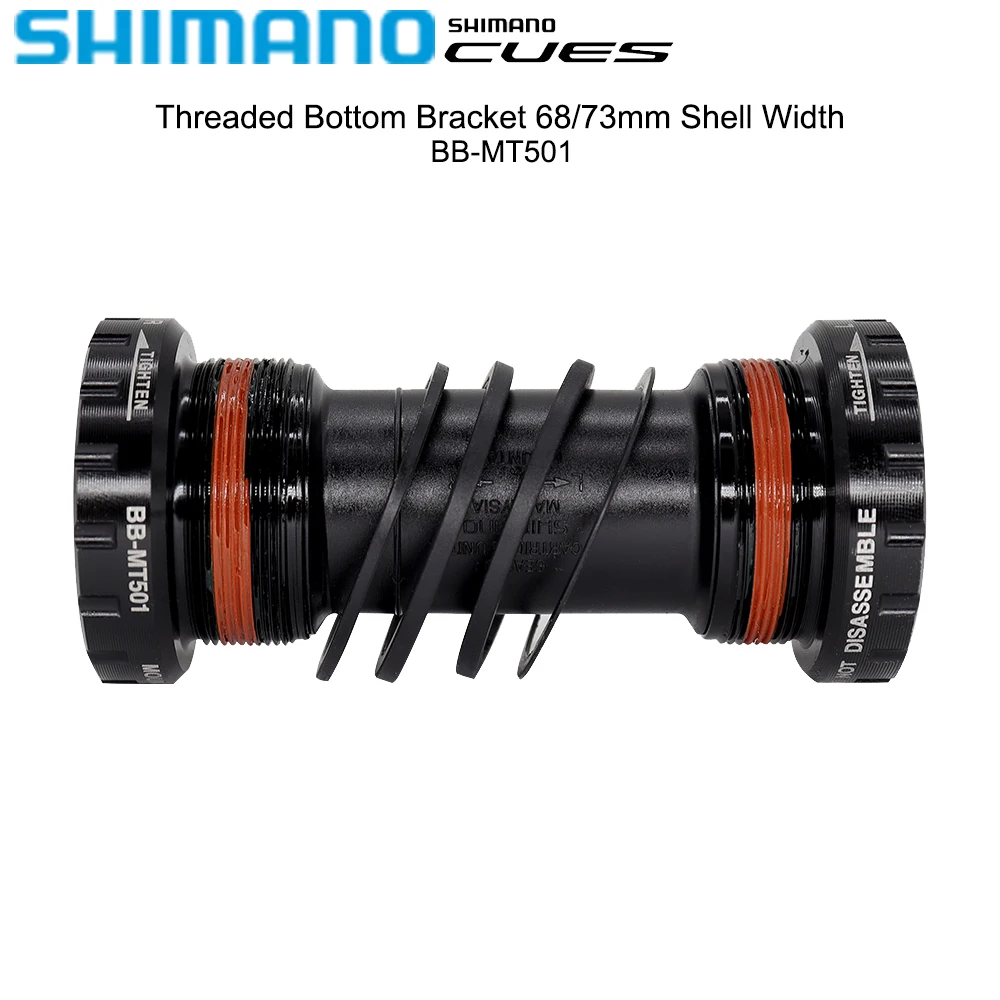 SHIMANO CUES BB-MT501 Bottom Bracket for MTB Bike HOLLOWTECH II 68/73mm Shell Width 10/11 Speed Original Mountain Bicycle Parts