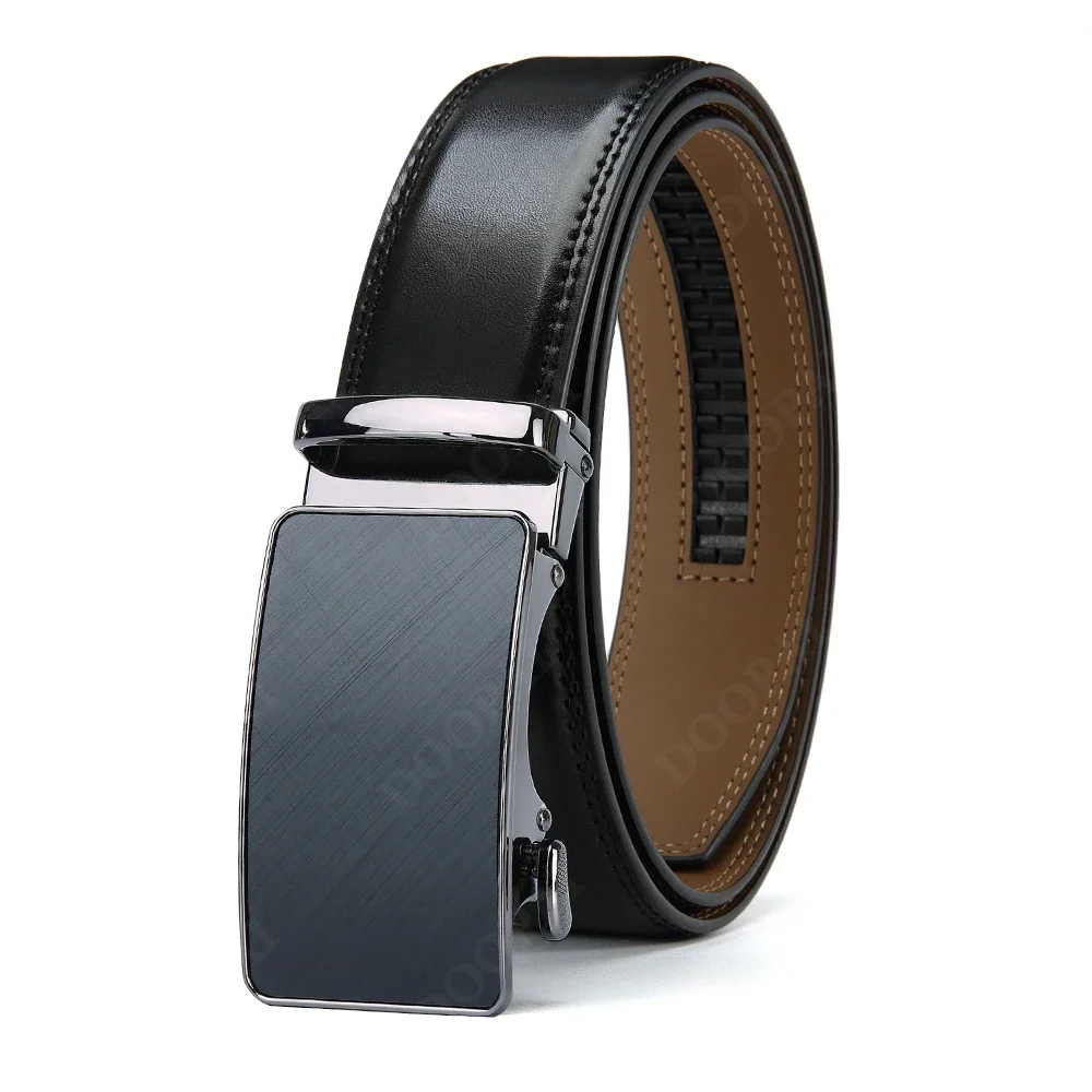 Men\'s Belt Leather Ratchet Belt Men\'s Dress and Casual Adjustable Buckle - Fashionable Business Style Belt/strap