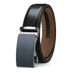 Men's Belt Leather Ratchet Belt Men's Dress and Casual Adjustable Buckle - Fashionable Business Style Belt/strap