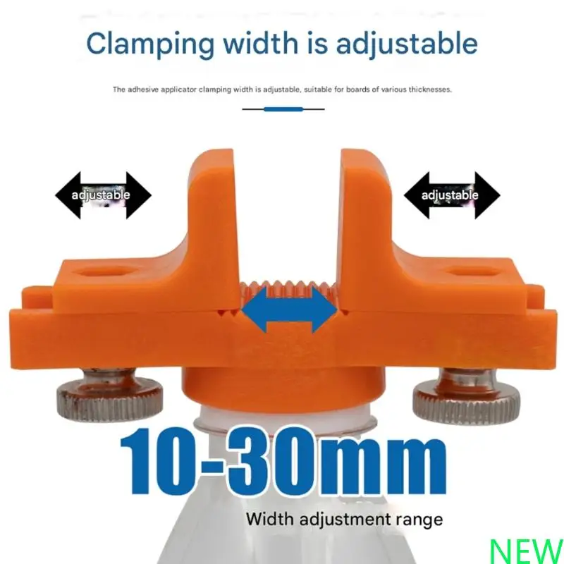 Ручной клей для запечатывания краев, инструмент 10-30 мм, адаптер для аппликатора клея с регулируемой шириной для деревянных DIY