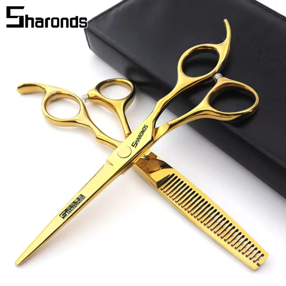 

SHARONDS Hairdressing Professional Scissors 440C Japanese Steel Hairdressers Dedicated Shears Stylist Cutting Hair Scissors