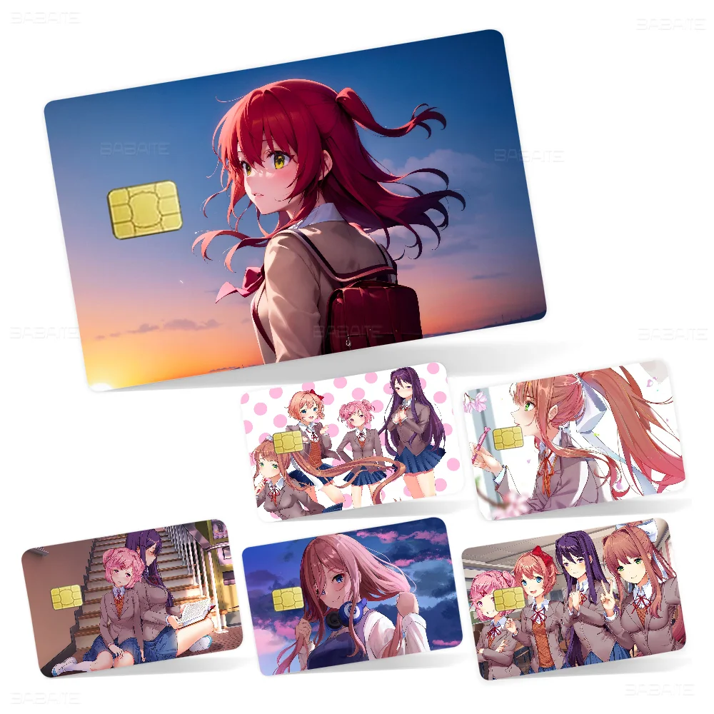 D-Dokis Girls L-Literatures Club Anime Spend Or Save Funny Shell On Off Ultra Thin No Fade Sticker Skin Cover Film