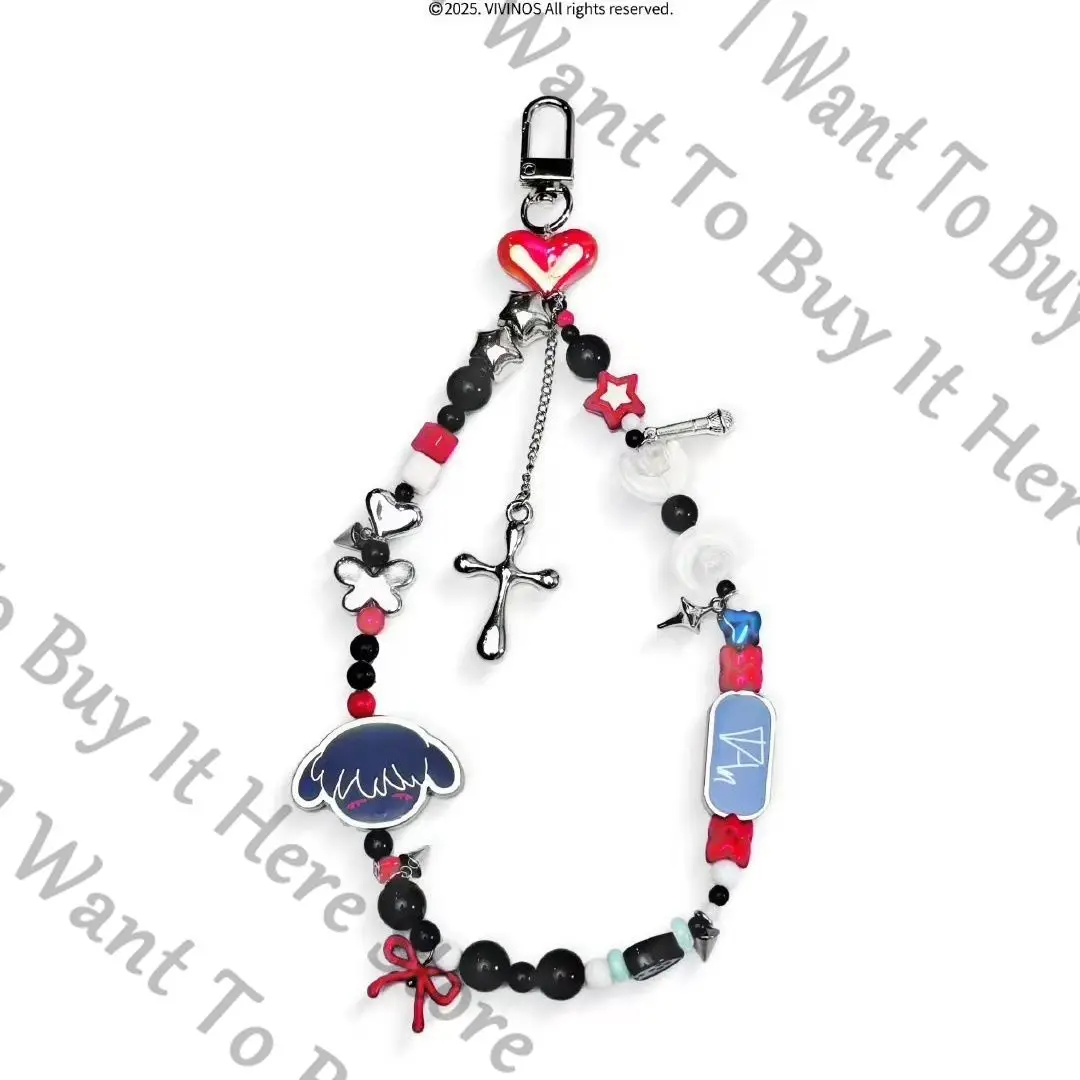 

Anime Alien Stage Hyuna Ivan Till Mizi Luka Cosplay Cartoon Bracelets Ornament Mobile Chain Phone Strap Keychain Keyring Gift