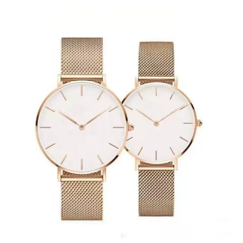 [Can It Be Verified?]Delivery Supported WatchdwCouple Casual Waterproof Quartz Watch Women's Simple Clock New Wrist Watch