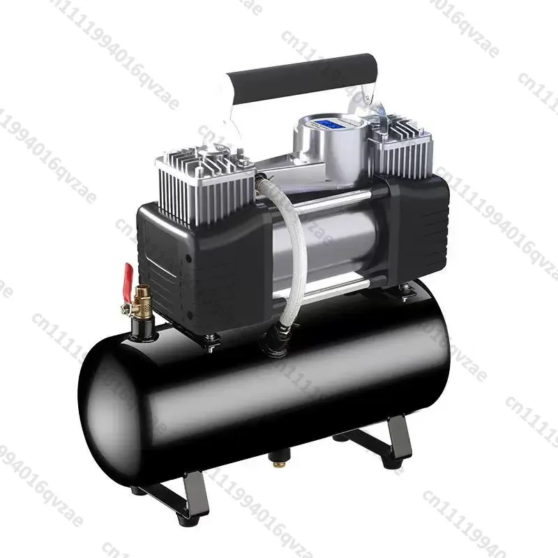 Mini Air Compressor Small Car Air Pump with Tank 12V220v Household Electric Car Air Pump Portable